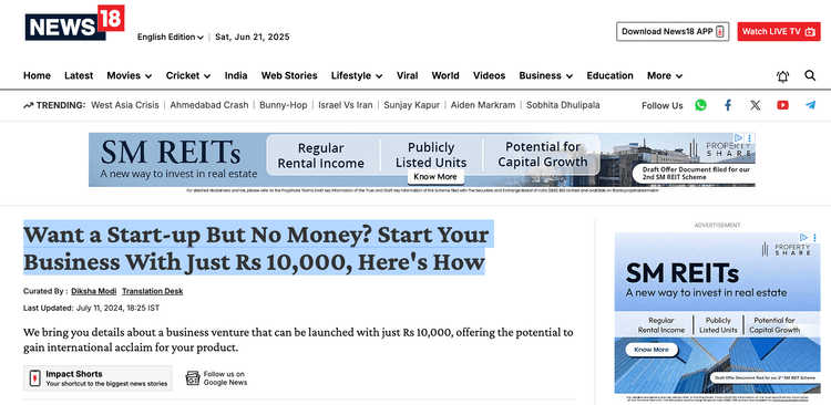 Want a Start-up But No Money? Start Your Business With Just Rs 10,000, Here's How